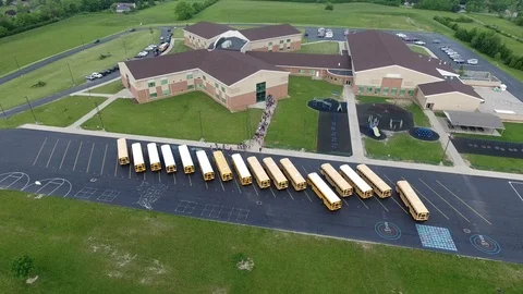 School bus unloading Vidéo 76019771