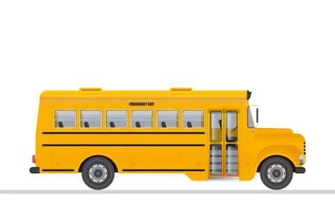 School bus vector illustration isolated on white background Stock Illustration