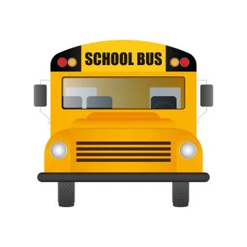 School bus vector illustration isolated on white background Stock Illustration