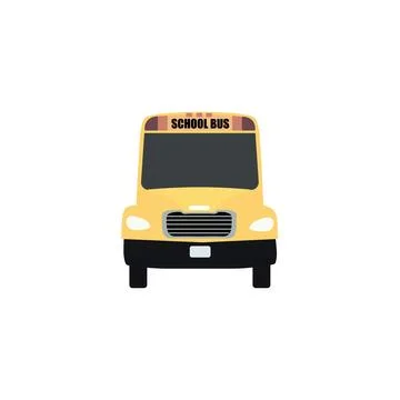 School Bus Vector Illustration on a White Background Stock Illustration