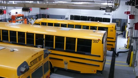 School Buses Stock Footage 188305669