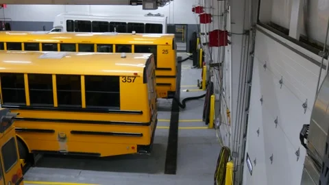 School Buses Stock Footage 188306202