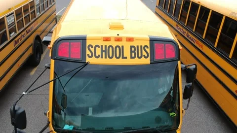 SCHOOL BUSES PARKED Видео 136444356