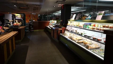 School Cafeteria Display 스톡 동영상 85040597