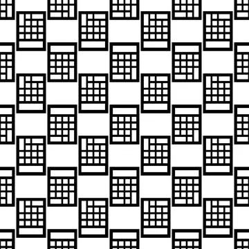 School calculator pattern seamless vector 스톡 일러스트