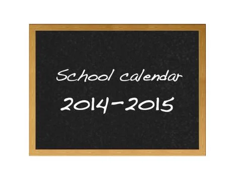 School calendar 2014. Stock Illustration