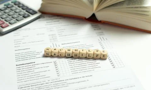 School certificate in basic school Stock Photos