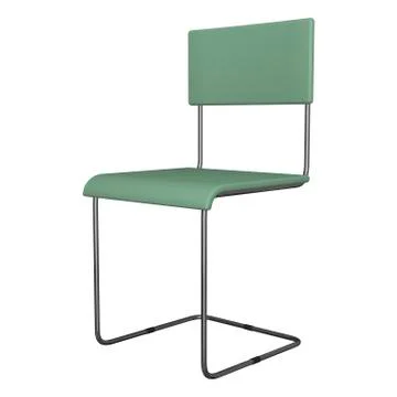 School chair on white Stock Illustration