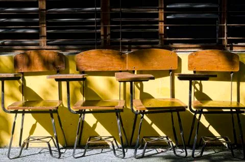 School chairs Stock Photos