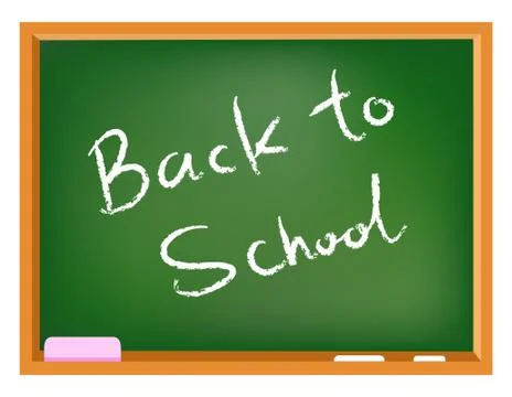 School chalkboard Illustrazione stock