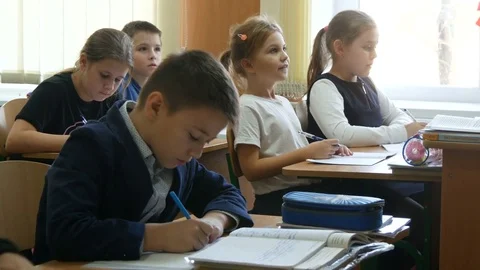 School children in class Video stock 82724644