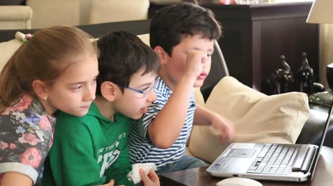 School children using computer Stock Footage 48820059