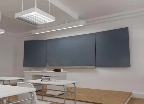 School classroom Stock Illustration