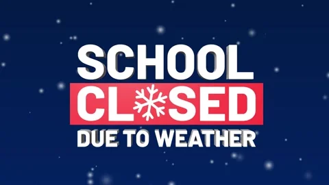 School closed due to weather. Stock Footage 303020186