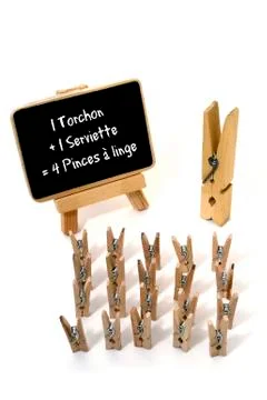 The school of the clothes pegs Stock Photos