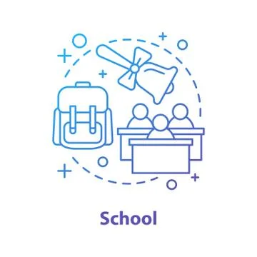 School concept icon Stock Illustration