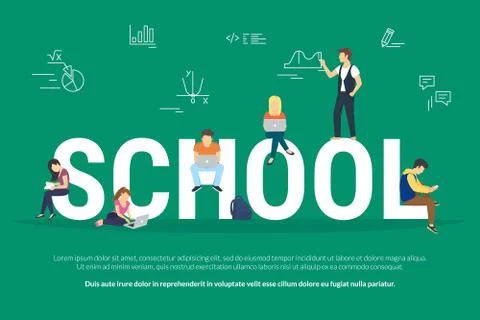 School concept illustration Stock Illustration