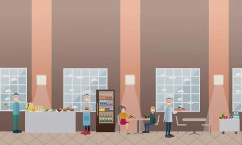 School concept vector illustration in flat style Illustrazione stock