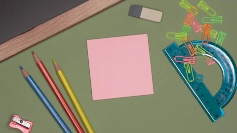 School concept. Womans hand writing YOU CAN on notepad Video stock 99971408