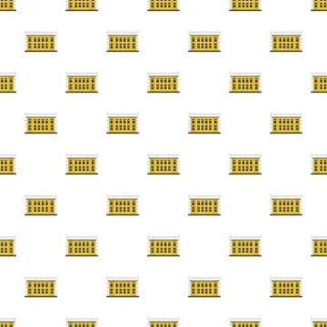 School construction pattern seamless Illustrazione stock