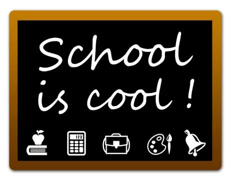 School is cool Stock Illustration