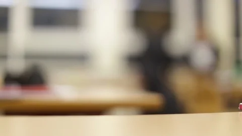 The school corridor during the break Stock Footage 116560435