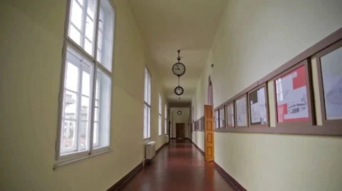 School corridor Stock Footage 45204951