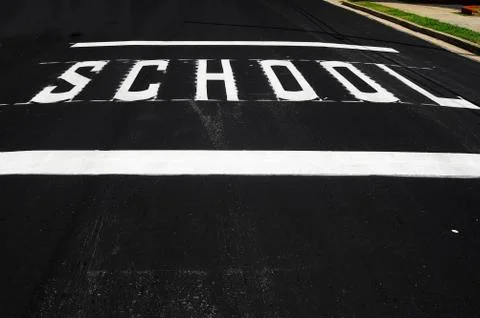 School crossing Stock Photos