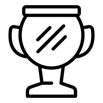 School cup icon outline vector. Class study Stock Illustration