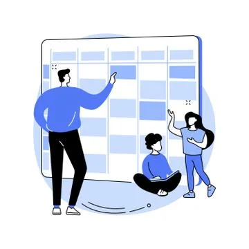 School curriculum abstract concept vector illustration. Stock Illustration