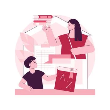 School curriculum abstract concept vector illustration. Illustrazione stock