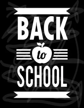 School design over black  background vector illustration 스톡 일러스트