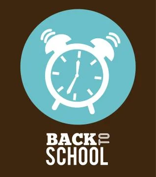 School design over brown background vector illustration イラスト素材