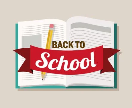 School design over gray   background vector illustration Stockillustratie