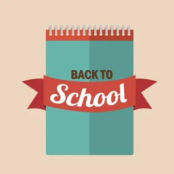 School design over  pink  background vector illustration 스톡 일러스트