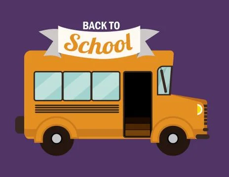 School design over purple  background vector illustration 스톡 일러스트
