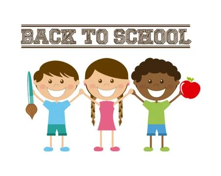 School design over white background vector illustration 스톡 일러스트