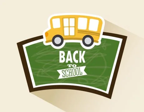 School design over  white background vector illustration Stockillustratie