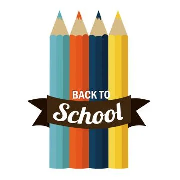 School design over  white background vector illustration Stock Illustration