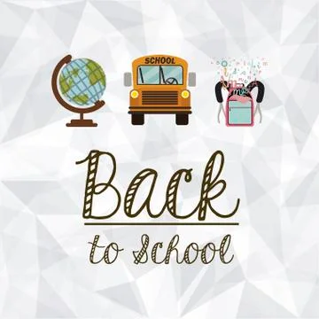 School design over white background, vector illustration 스톡 일러스트