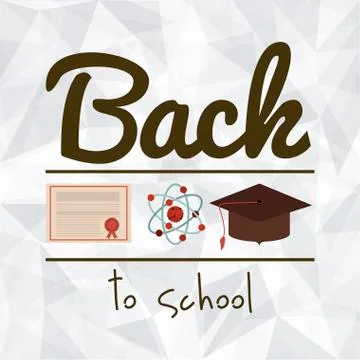 School design over white background, vector illustration イラスト素材