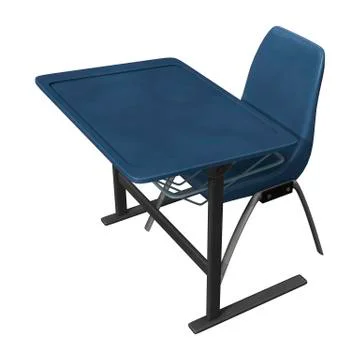 School desk 스톡 일러스트