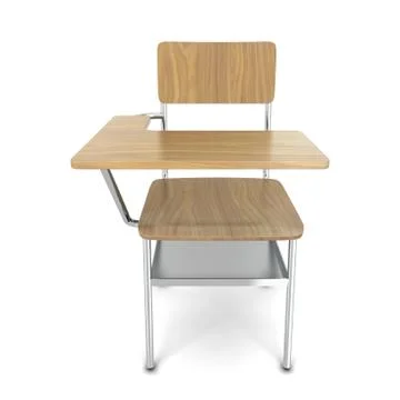 School desk Stock Illustration