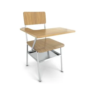 School desk Stock-Illustration