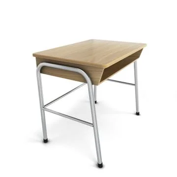 School desk Stock Illustration