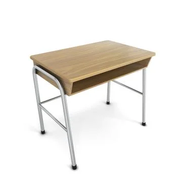 School desk Stock Illustration
