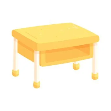 School desk Stock Illustration