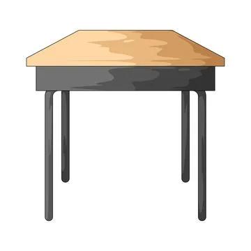 School desk illustration Illustrazione stock