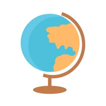 School Desktop Globe Stock Illustration