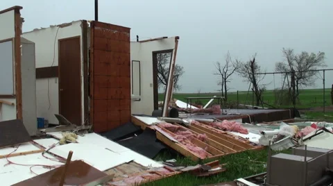 School Destroyed Stock Footage 54750076